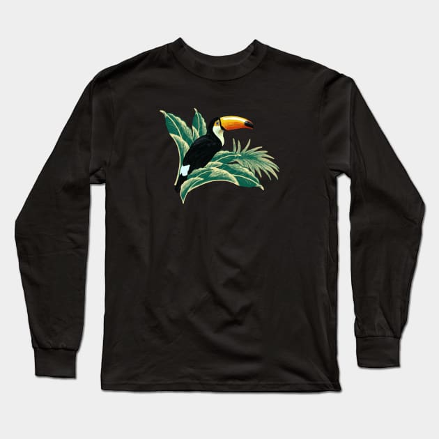 Tropical Vibes Long Sleeve T-Shirt by adepartha